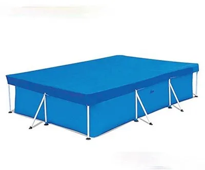 Productafbeelding van Rechthoekige zwembadafdekking voor zwembaden - PE regenbestendig afdekzeil 220 x 150 cm