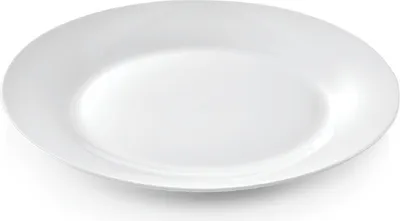 Produktbild von 36x flache Teller Ø 23 cm weiß, Porzellan
