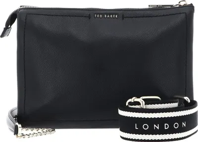 Immagine prodotto di Ted Baker Pelle borsa a tracolla borsa a tracolla Larinda Webbing Leather Crossbody Bag Black nero