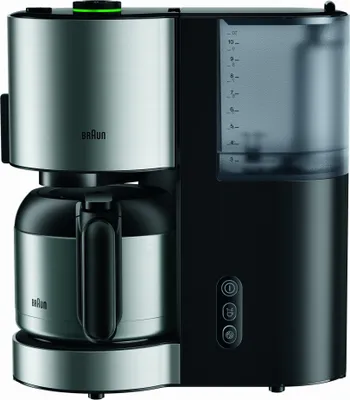 Produktbild von Braun IDCollection Kaffeeautomat KF 5105 BK schwarz, Filterkaffeemaschine, Gemahlener Kaffee, 1000 W, Schwarz, Edelstahl