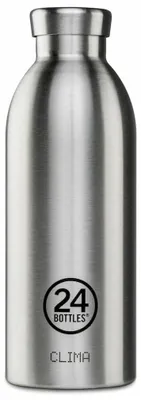Produktbild von 24Bottles Clima, 500 ml, Tägliche Nutzung, Fitness, Wandern, Edelstahl, Edelstahl, Erwachsener, Edelstahl