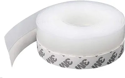 Immagine prodotto di Nastro sigillante siliconico per porte e finestre, autoadesivo, impermeabile, a tenuta d'aria, fonoassorbente, trasparente, 25 mm x 5 m