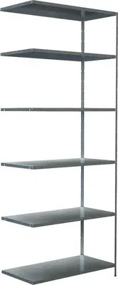 Produktbild von Steck-Anbauregal Schulte verzinkt 250x100x50 cm 6 Böden geteilte Winkelprofile Tragkraft 510 kg