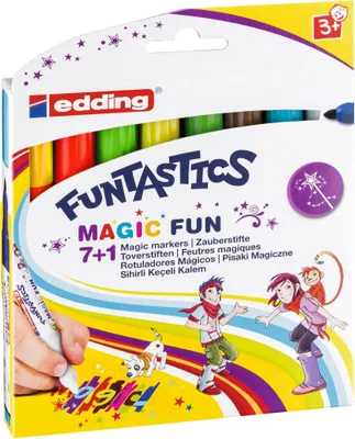 Image de edding 4-13-8-099 8 edding FUNTASTICS e-13 Crayons-feutres couleurs assorties