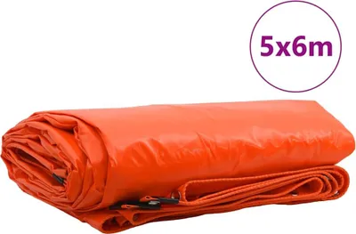Immagine prodotto di vidaXL Telone 650g / m² Arancione 5 x 6 m Tela con rivestimento in PVC