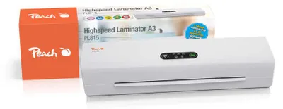 Zdjęcie produktu dla Peach PL815, 33 cm, Laminator na gorąco, 1 min, 800 mm/min, 1600 W