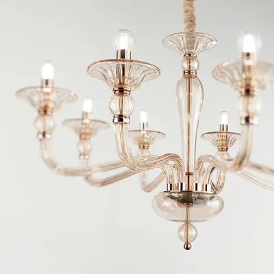 Produktbild von Ideal Lux Hängeleuchte Danieli Sp8 Ambra Rund