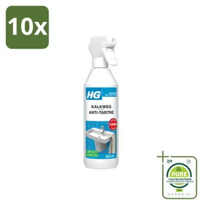 Produktbild von 10 x HG Kalkweg-Schaumspray – Entfernt Kalk schnell – 500 ml - Großpackung - 10 Stücke
