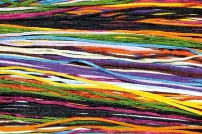 Produktbild von Seidenbänder, 1 m, farbig sortiert, 8 Stück