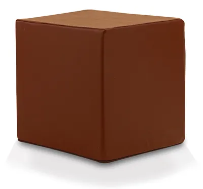 Obrázek produktu pro Ecopuf Cube, Sedací Taburet, Sedací Box, Krychle, 40x40x40, Tmavě Hnědý E13