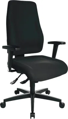 Produktbild von Topstar Bürostuhl Lady Sitness®, LT0B0 BC0 Stoff schwarz, Gestell schwarz