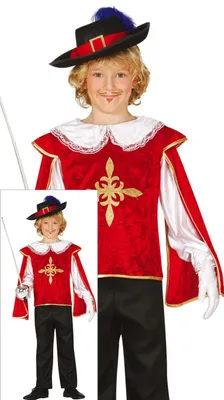 Produktbild von Guirca Musketier Jungenkostüm  5-6 Years  5-6 Years