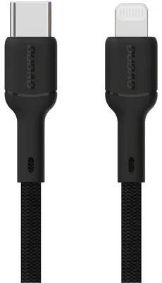 Produktbild von Dudao L9X USB-C / Lightning 30W Ladekabel – 2m Schwarz für schnelles Laden KP41406