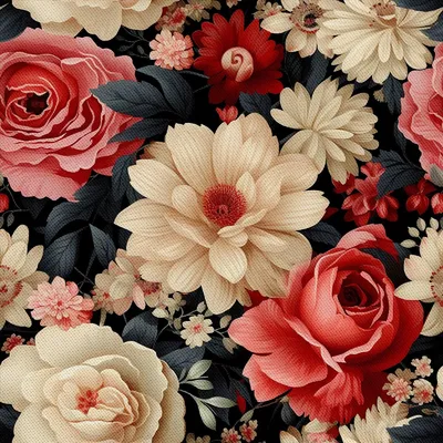 Productafbeelding van Buitenkussens Oxford - Motief: Bloemen I, model DX5465