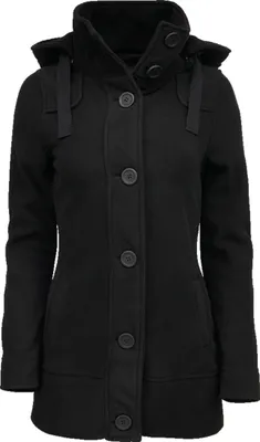 A black hooded jacket.