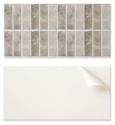 Produktbild von Selbstklebende Platte mit Aufdruck - Ideal für rechteckige Küchenfliesen (100 x 50 cm)