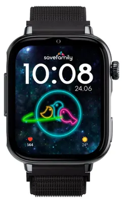 Produktbild von SaveFamily SaveWatch Plus 2, 4,7 cm (1.85"), AMOLED, Touchscreen, 16 GB, GPS, 55 g