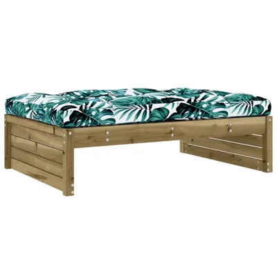 Image de vidaXL Tabouret de jardin 120x80 cm Bois de pin imprégné