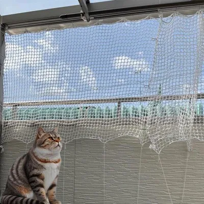 Produktbild von Balkonkattennetz mit Fallschutz, Fensterschutz, vielseitig, sicher