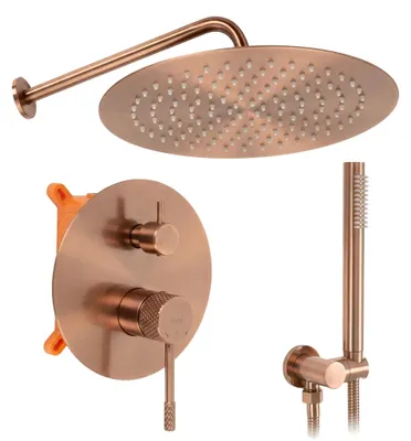 Obrázek produktu pro Podomítkový Sprchový Set Rea Js-625103-1Brg Měděný Kartáč