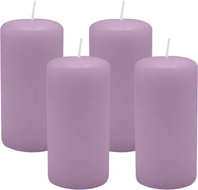 Produktbild von 4er Set Adventskranzkerzen Mittelflieder Ø 50 x 100 mm