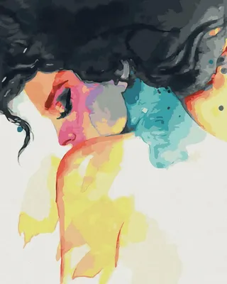 Imagen del producto de Kit de pintura por números, "Mujer delicada", 40x50 cm