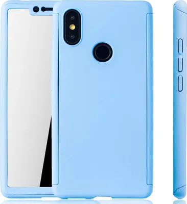 Produktbild von Handyhülle Schutzhülle für Xiaomi Mi 8 SE Full Case Cover Displayschutz 360 Blau