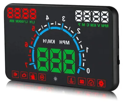 Produktbild von Auto HUD 5,8 Zoll HD-Display - Geschwindigkeitswarnung - OBD2 kompatibel