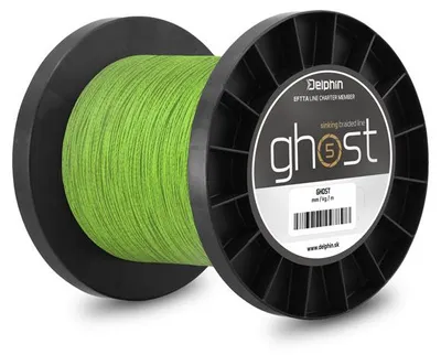 Produktbild von DELPHIN GHOST 4+1, 3000m, 0,23mm, 13.6kg / 29,98lbs, grün, Geflochtene Angelschnur, 101003789