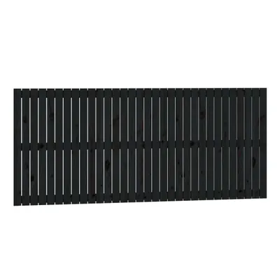 Obrázok produktu pre Nástenné čelo postele čierne 204x3x90 cm masívna borovica