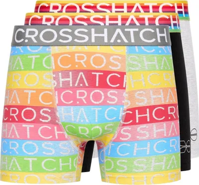 Image de Crosshatch - "Rainbow Mix" Boxershort für Herren(3er-Pack) BG1600 (M) (Grau)