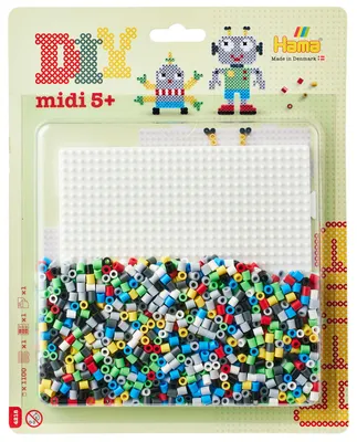 Immagine prodotto di Hama Perline da stirare Midi Robot, 1100 pezzi, confezione blister