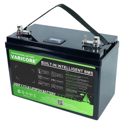 Produktbild von LiFePO4 12V 180Ah Batterie - Deep Cycle Lithiumbatterie - Bis Zu 6000 Zyklen - Für Wohnmobil Boot Solaranlage - LCD Display - 12,8V 180Ah LCD