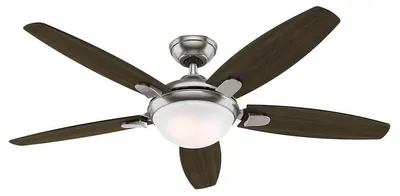 Obrázek produktu pro Stropní ventilátor s osvětlením a dálkovým ovládáním Contempo 132 cm nikl