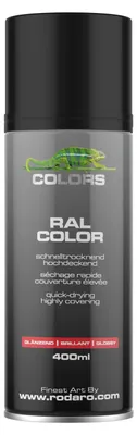 Produktbild von COLORS Sprühlack - 400ml Spraydose | RAL9005 - Tiefschwarz Glanz