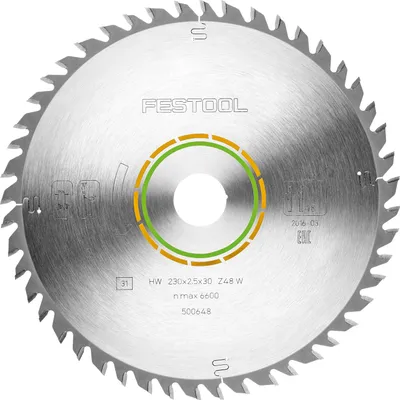 Produktbild von Festool Feinzahn-Sägeblatt 230x2,5x30 W48 | 500648