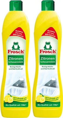 Produktbild von 2x Frosch Zitronen Scheuermilch 500 ml - Reinigt Bad und Küche kraftvoll