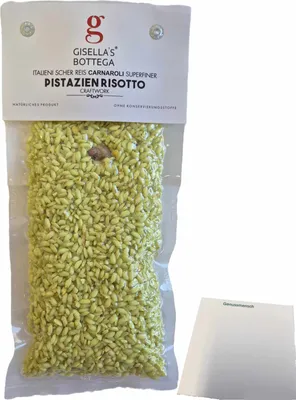 Produktbild von Gisellas Bottega Pistazien Risotto (200g Packung) + usy Block