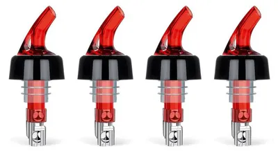 4er Set Dosierausgießer 40 ml für Likör, Wein, Öl