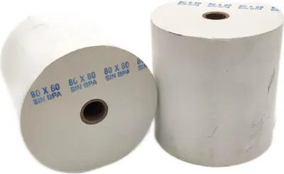 Produktbild von APLI 13320 Thermopapier 8 Rollen 80 x 45 x 12 mm Kassenpapier