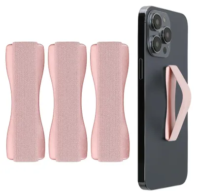 Produktbild von kwmobile Smartphone Fingerhalter 3 Set - Handy Halter Griff Halterung Einhandbedienung - 3x Handyhalter in Rosegold