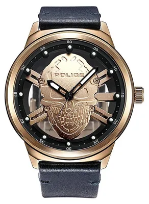 Produktbild von Police Herren Uhr Armbanduhr Leder Analog PREDATOR PL.14685JSR/67