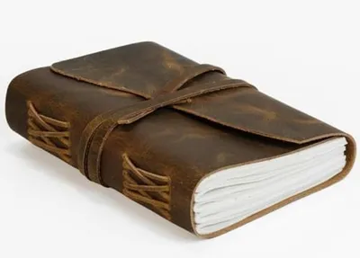 Productafbeelding van Vintage Leren Notitieboek voor Creatievelingen