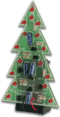 Produktbild von Whadda Lötbausatz, DIY, LED-Weihnachtsbaum, gemütliche Weihnachtsstimmung, 16 blinkende Lichter