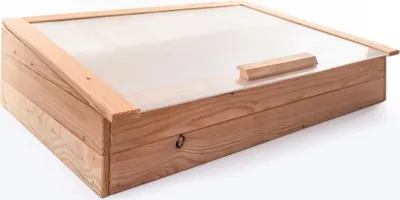Produktbild von Premium Frühbeet aus Lärche, 116x76x20/30 cm, 20 mm Seitenwände, vormontiert