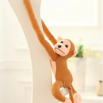Produktbild von Plüsch Affe Maskottchen Mit Sound Hellbraun 80 Cm