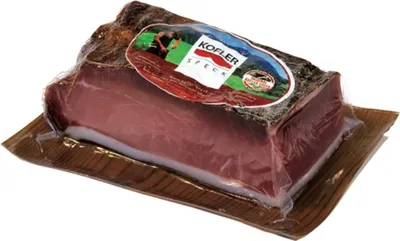Obrázok produktu pre Slanina zrejúca 6 mesiacov, 1/8 balenia, cca 0,55 kg – Kofler Delikatessen