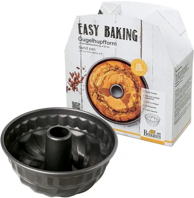 Obrázek produktu pro RBV Birkmann 881099, Obruč na dort, Kulatý, Rýhovaný povrch, 2,7 l, Černá, 220 mm