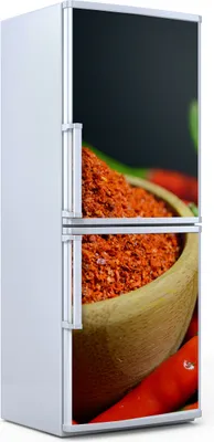 Produktbild von Kühlschrankdekoration 70x180 cm Aufkleber auf dem Kühlschrank - Paprika Gemüse