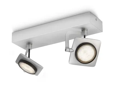 Image de Philips myLiving Lampe Millennium 2 x 4,5 W Gris 531924816